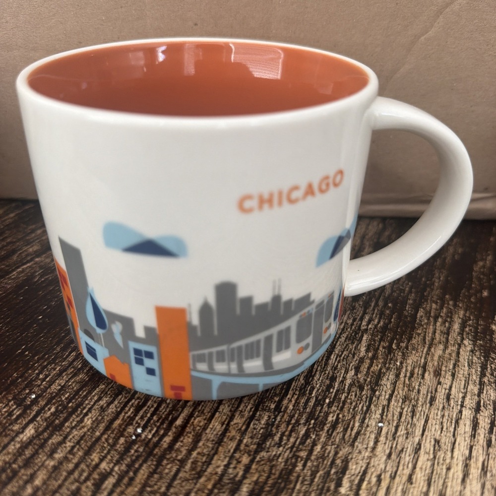 Starbucks Coffee Mug, Chicago You Are Here Collection 2014